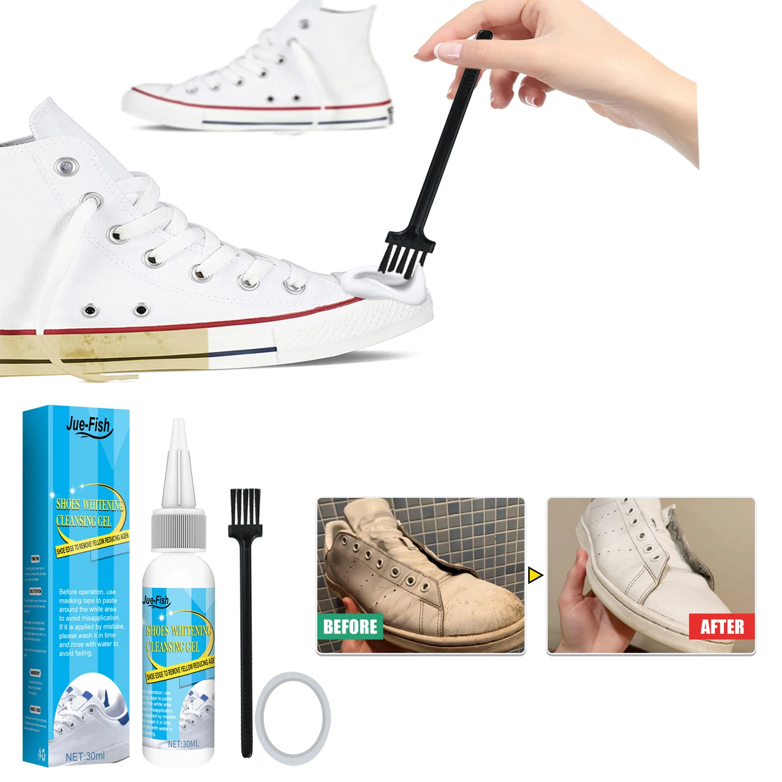 흰색 신발 청소 젤 얼룩 먼지 제거제, 신발 세척 운동 - Sneaker Protector Spray 리뷰 및 가격